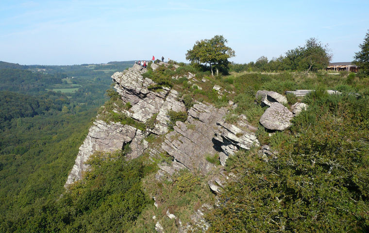 Panorama du site de la roche d'oetre dans l'Orne