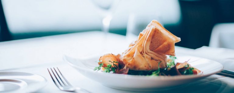 Plat dans un restaurant