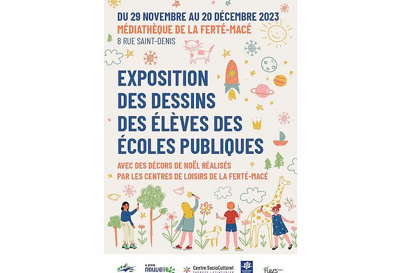 expo dessin enfant 2023 A4 AFFICHE