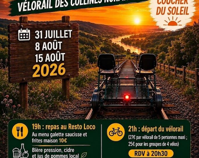 Annonce nocturne vélorail.