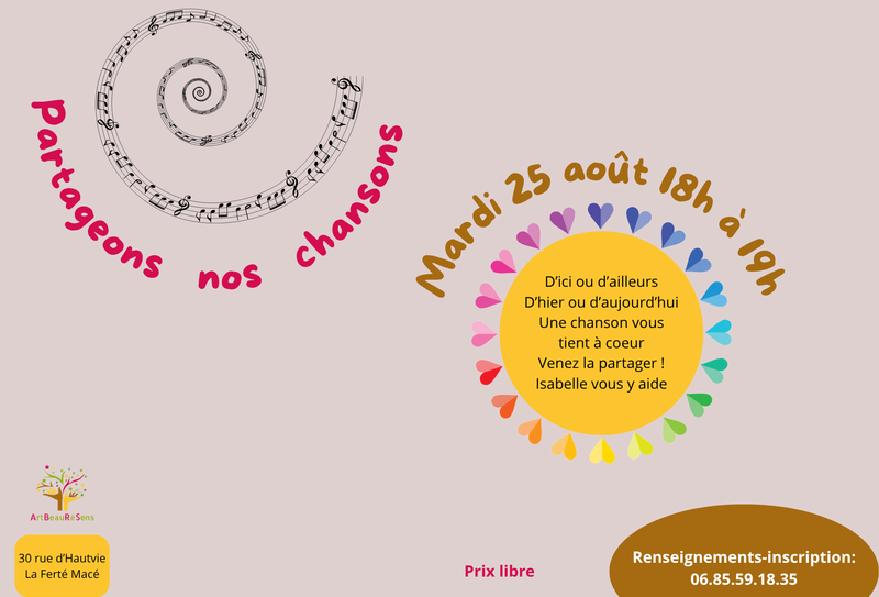 Partageons nos chansons aout 26 !(1)